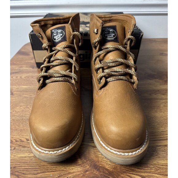 GEORGIA BOOT WEDGE 6" SOFT TOE MEN'S SIZE 12 W WORK BOOTS G6152 - Picture 2 of 9